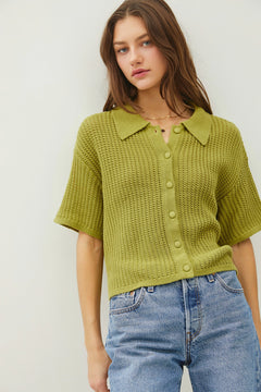 Sally Knit Button Down Shirt | Multiple Colors