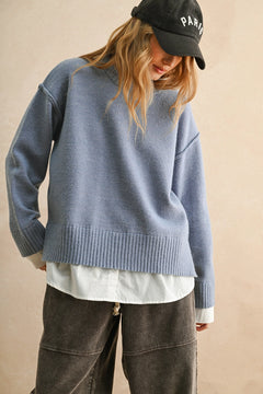 Arthur Combo Sweater Top | 2 Colors
