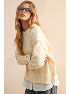 Arthur Combo Sweater Top | 2 Colors