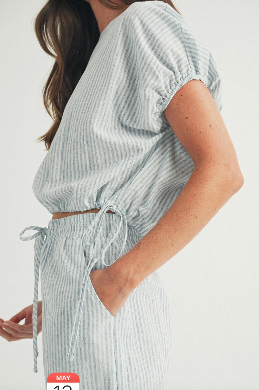 人気ブランドバ40代 Grace Goods Fine Beatnik – Top Striped カットソー(半袖+袖なし)