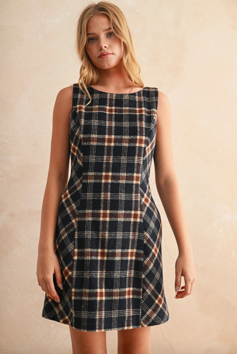 Mila Plaid Dress S Mila Plaid Dress S