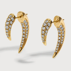 Pave Tusk Ear Jacket I 2 Colors