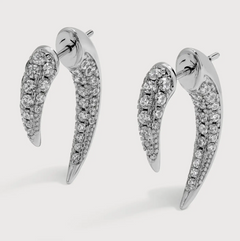 Pave Tusk Ear Jacket I 2 Colors