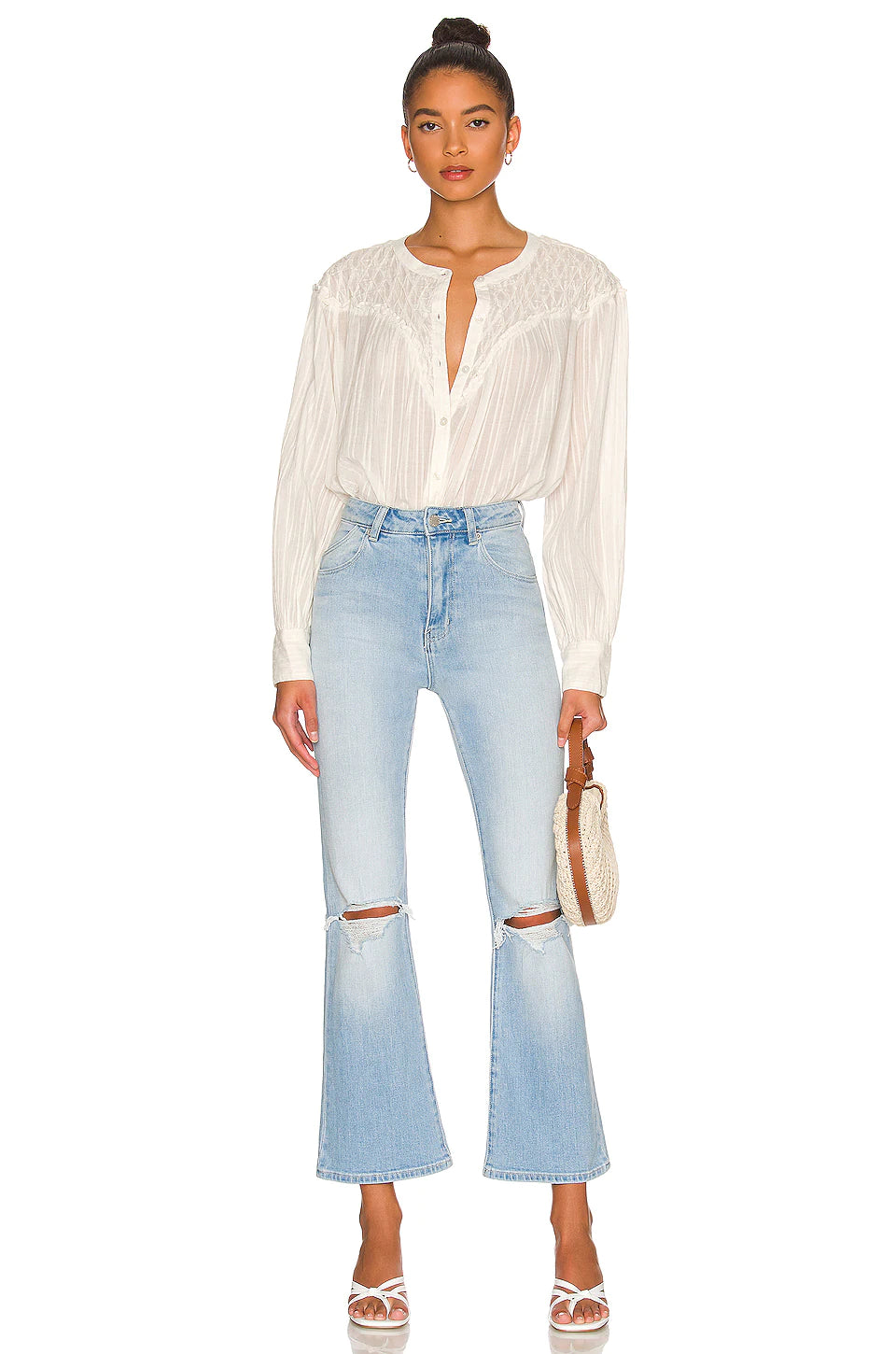 Dusters Bootcut Crop Worn Organic | bluebird – Beatnik Fine Goods